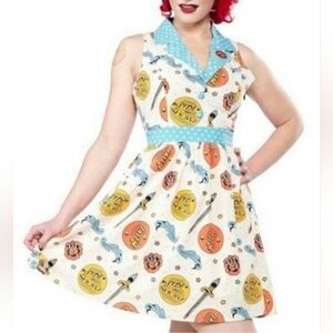 Sourpuss Sideshow June Dress, BNWT, Size L